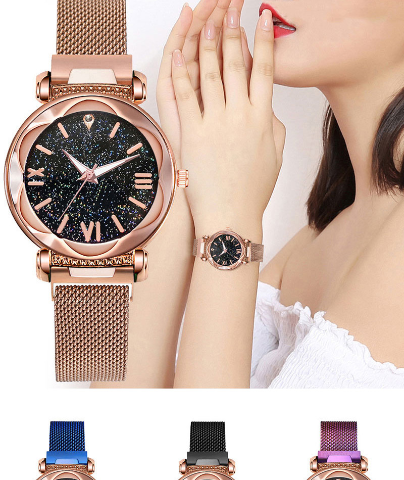Fashion Rose Gold Star Watch,Ladies Watches