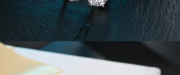 Fashion White K Inlaid Zircon Opening Ring,Fashion Rings