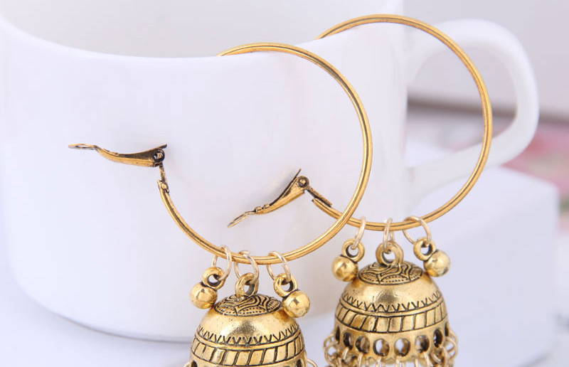 Fashion Gold Bell Earrings,Stud Earrings