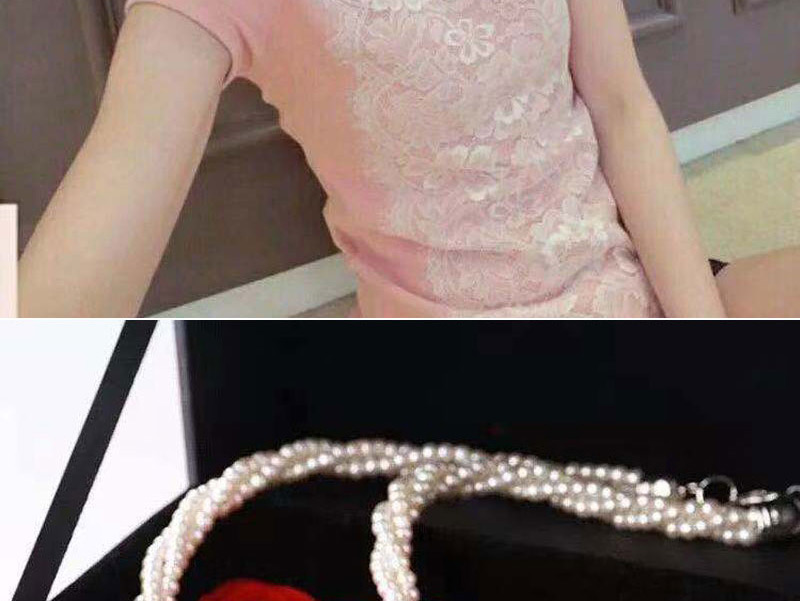 Fashion White Pearl Short Necklace,Pendants