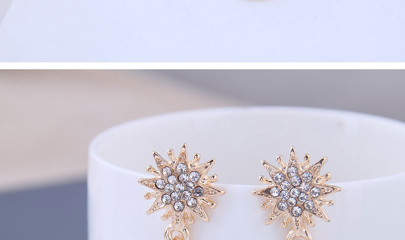 Fashion Gold Metal Asymmetric Earrings,Stud Earrings