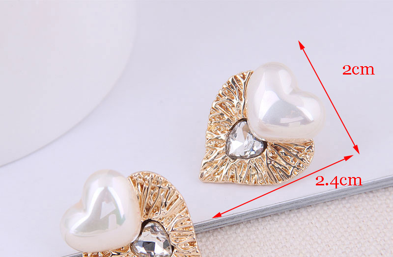 Fashion Gold  Silver Needle Love Earrings,Stud Earrings