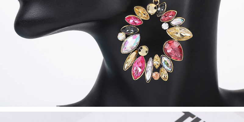 Fashion Color Metal Flower Earrings,Stud Earrings
