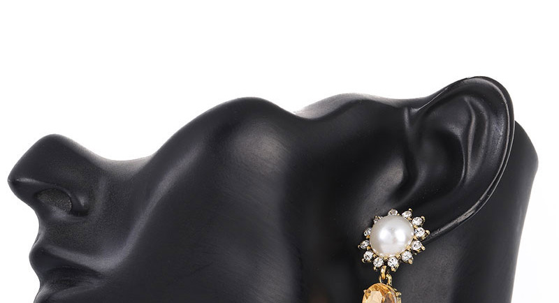 Fashion White Water Droplet Earring,Stud Earrings