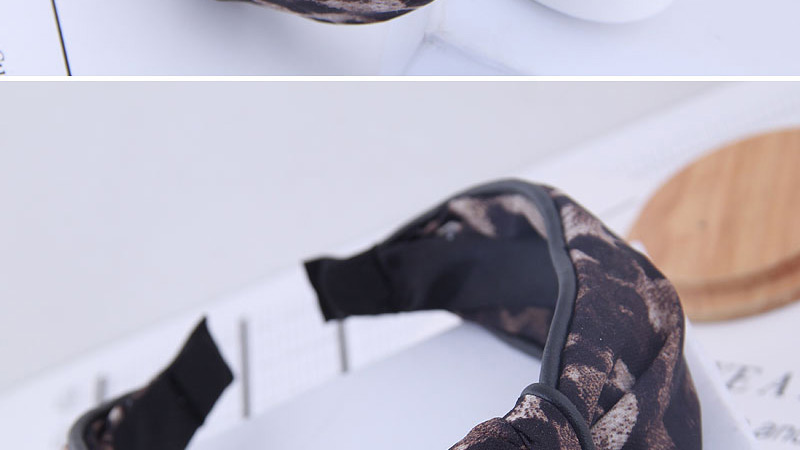 Fashion Leopard Leopard Knot Knot Wide-brimmed Headband Headband Headband Headband,Head Band