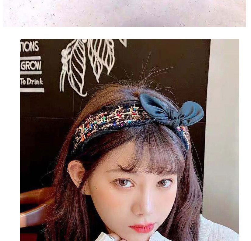 Fashion Red Color Bow Lace Knotted Wide Edge Hair Band,Head Band