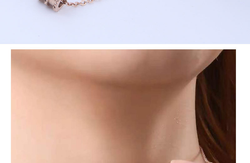 Fashion Rose Gold Titanium Steel Small Waist Necklace,Necklaces