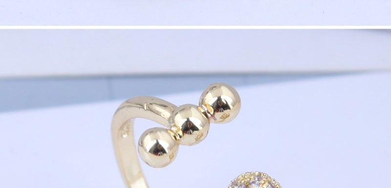 Fashion Golden Metal Open Ring With Diamonds,Fashion Rings