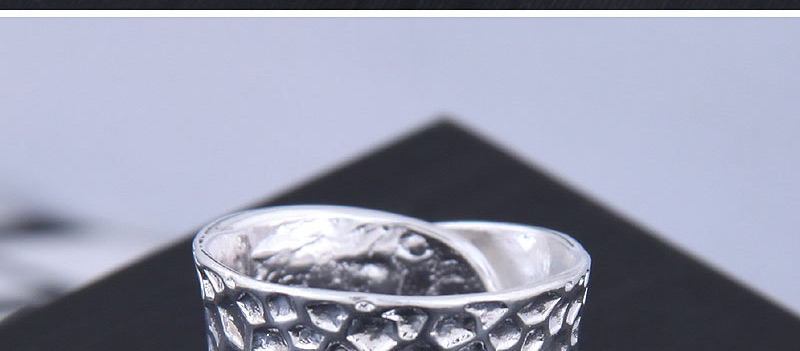 Fashion Silver Irregular Concave Wide Edge Open Ring,Fashion Rings