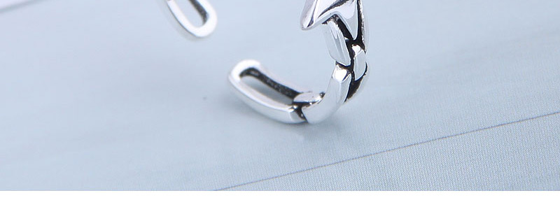 Fashion Silver Smiley Letter Pentagram Open Ring,Fashion Rings