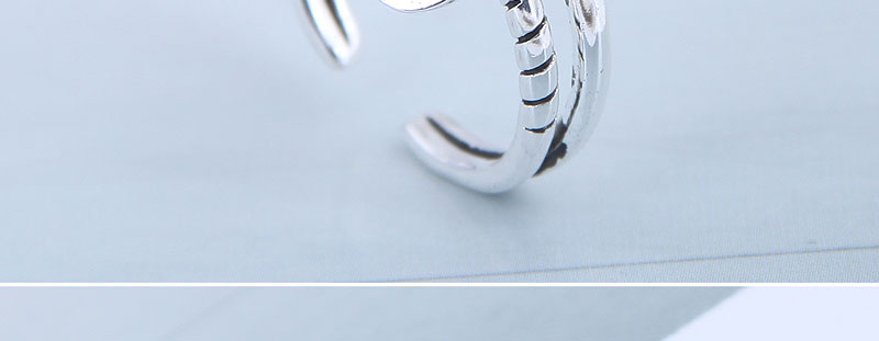 Fashion Silver Smiley Cutout Open Ring,Fashion Rings