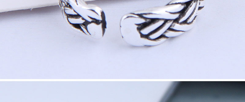 Fashion Silver Twist Braided Alloy Split Ring,Fashion Rings