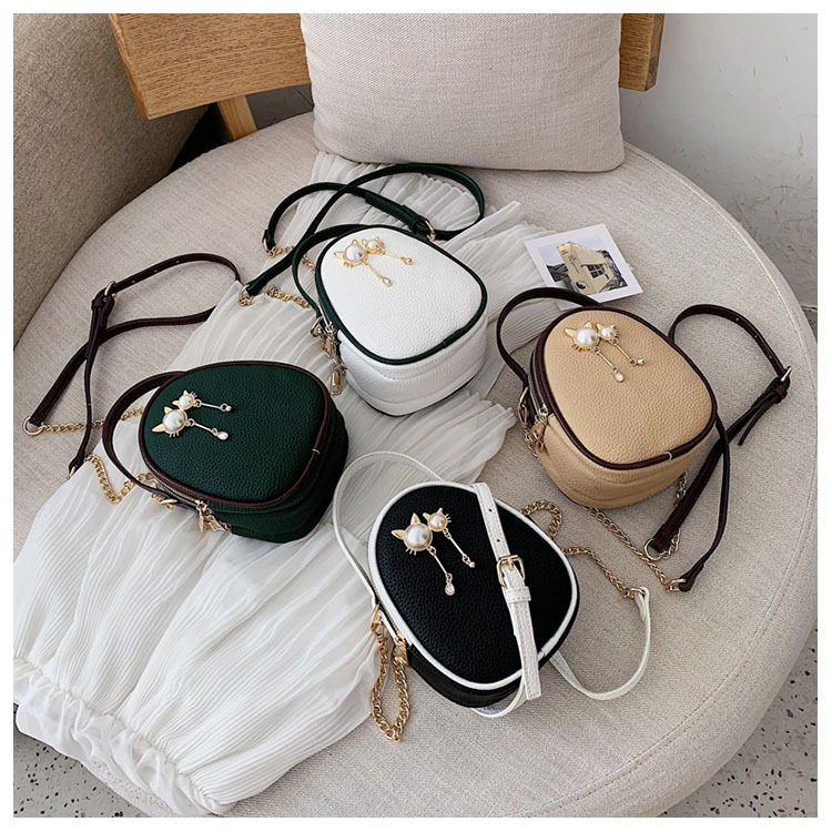 Fashion White Pearl Cat Multi-layer Shoulder Bag Shoulder Bag,Handbags