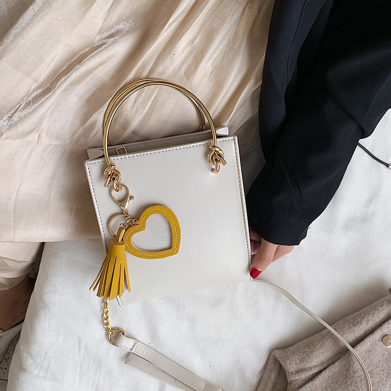 Fashion White Love Tassels Shoulder Bag,Handbags