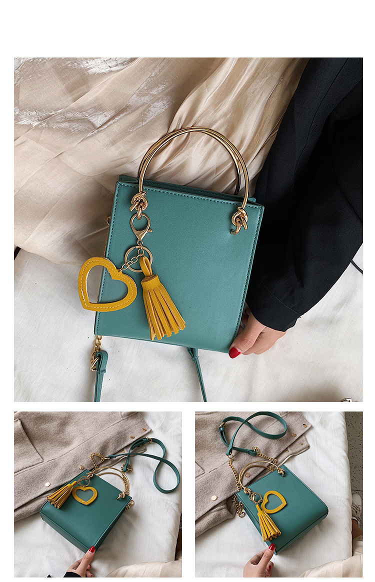 Fashion Green Love Tassels Shoulder Bag,Handbags