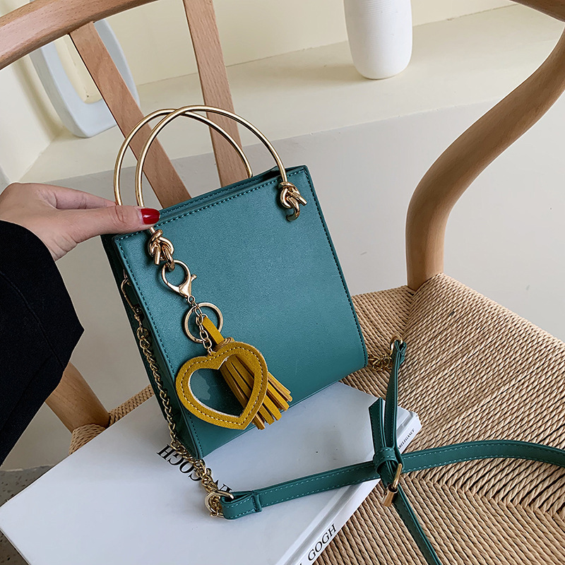 Fashion Green Love Tassels Shoulder Bag,Handbags