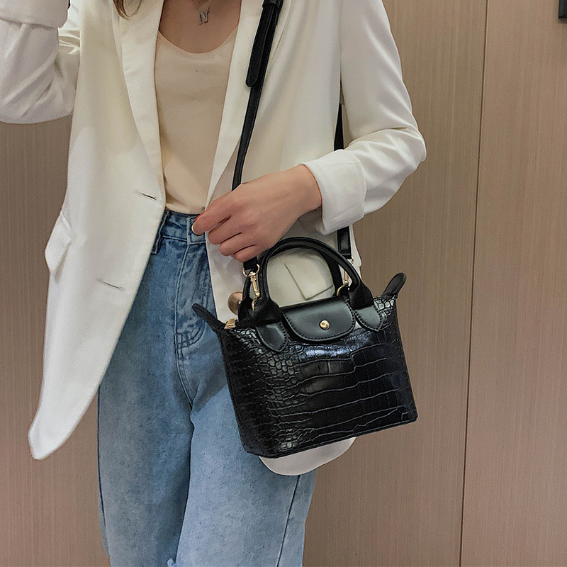Fashion Coffee Color Crocodile Shoulder Crossbody Bag,Handbags