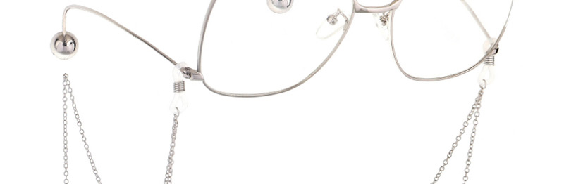 Fashion Silver Metal Cross Pearl Glasses Chain,Sunglasses Chain