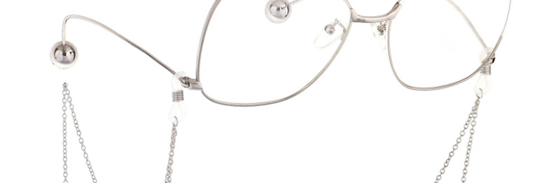 Fashion Silver Metal Cross Pearl Glasses Chain,Sunglasses Chain