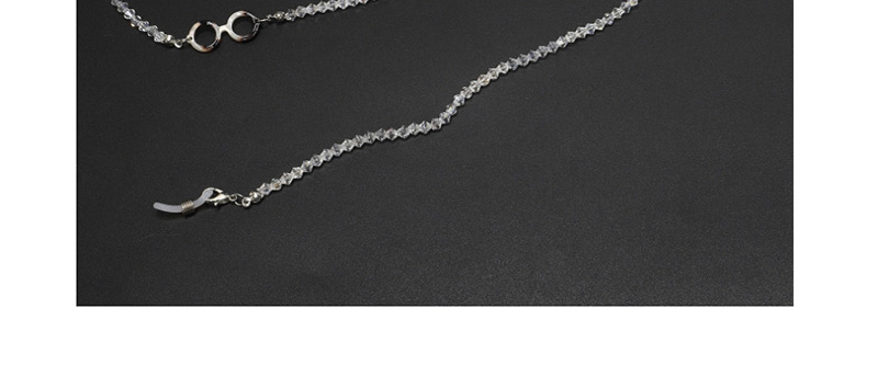 Fashion Silver Color Retention Crystal Chain Acetate Leopard Non-slip Glasses Chain,Sunglasses Chain