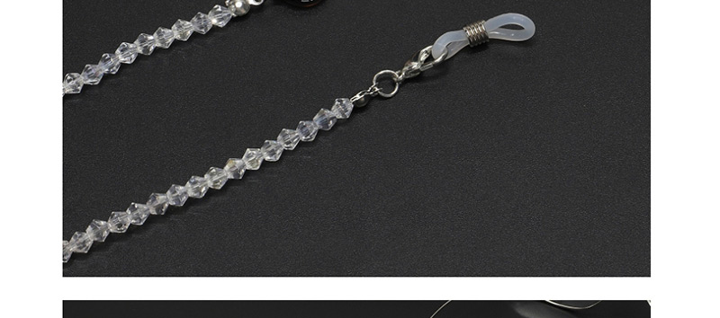 Fashion Silver Color Retention Crystal Chain Acetate Leopard Non-slip Glasses Chain,Sunglasses Chain