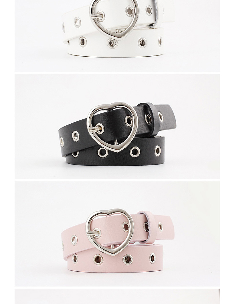Fashion Red Pin Buckle Love Buckle 镂 Air Eye Thin Belt,Thin belts