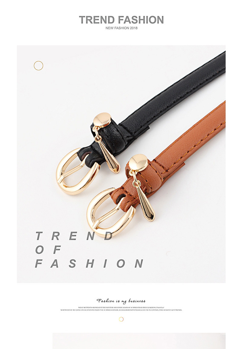 Fashion Coffee Pendant Belt,Thin belts