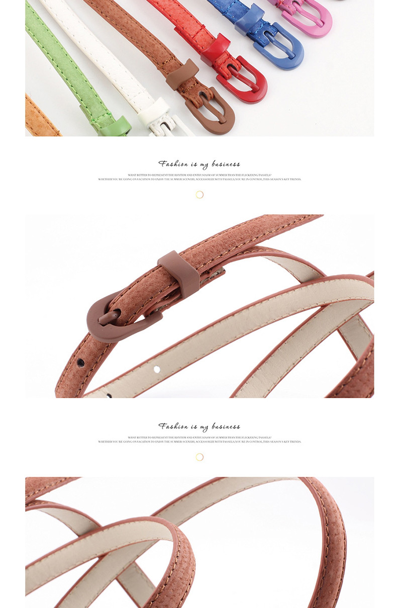 Fashion Green Real Pig Skin Thin Belt,Thin belts