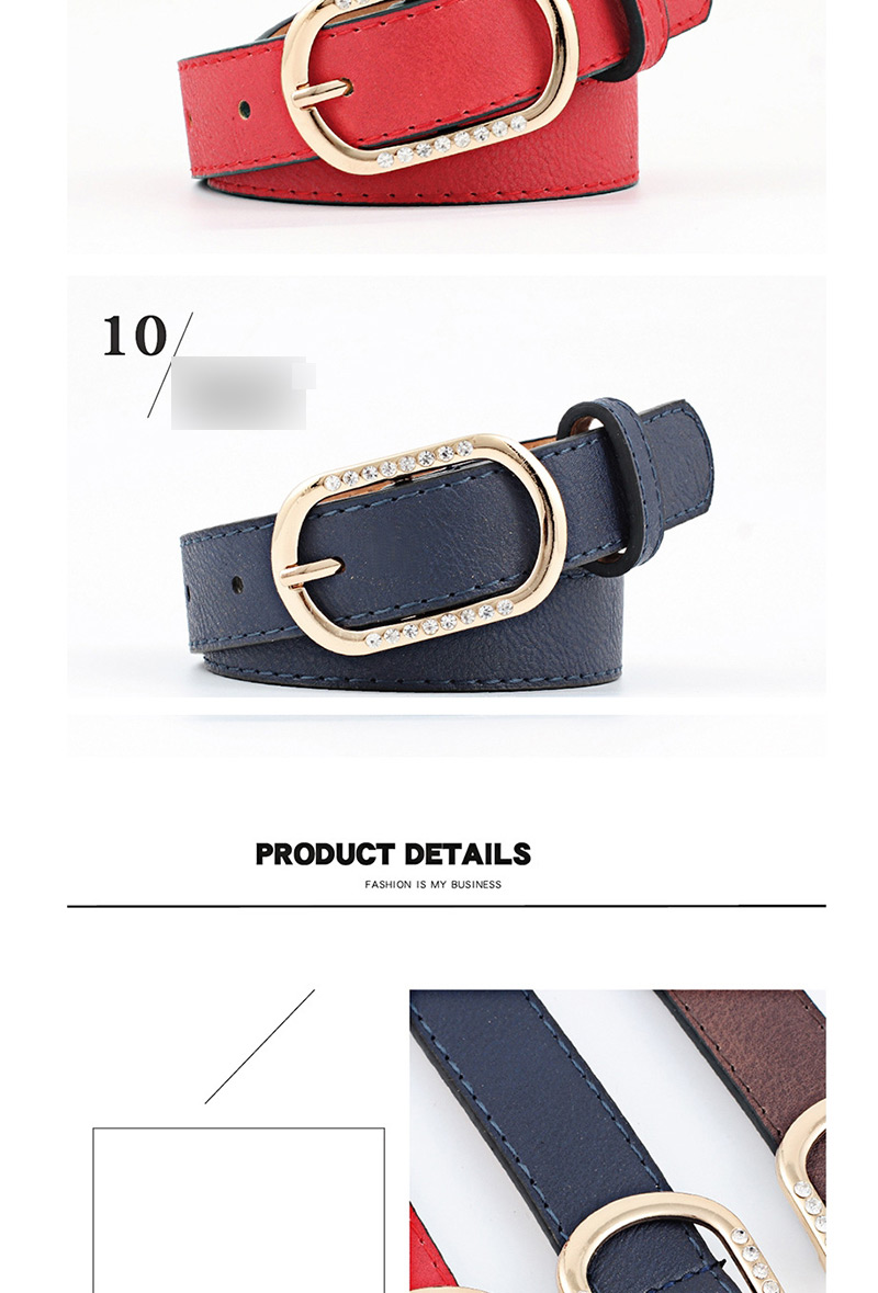 Fashion Black Pin Buckle Rhinestone Belt,Thin belts