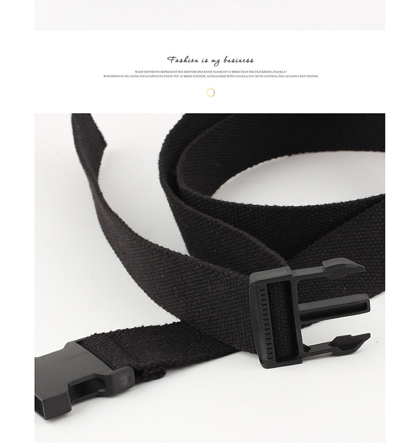 Fashion White Canvas Automatic Smooth Buckle Belt,Wide belts