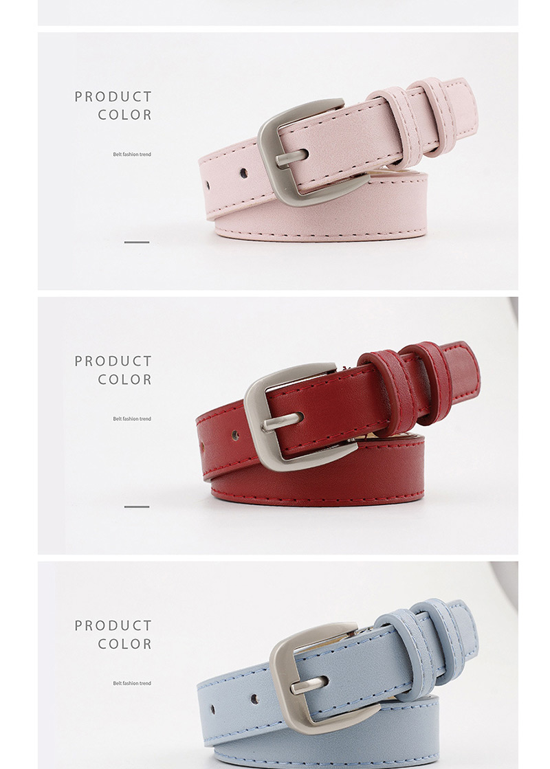 Fashion Pink Alloy Buckle Thin Belt,Thin belts