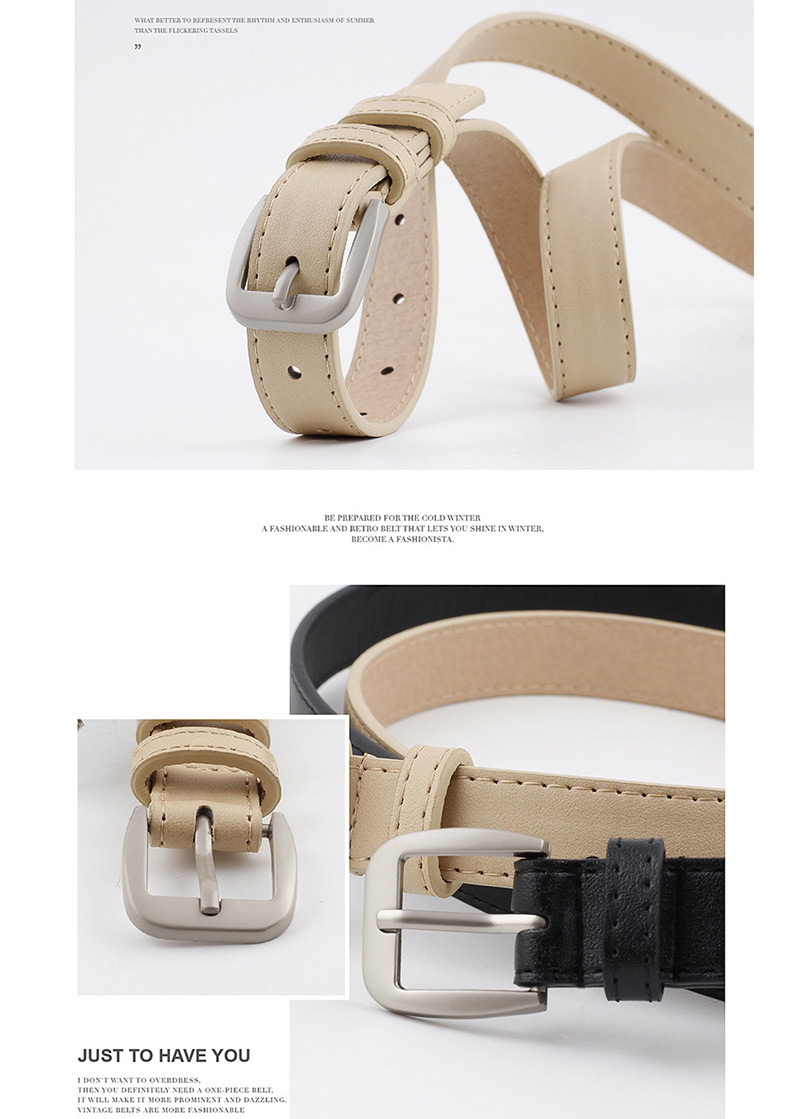 Fashion Camel Alloy Buckle Thin Belt,Thin belts