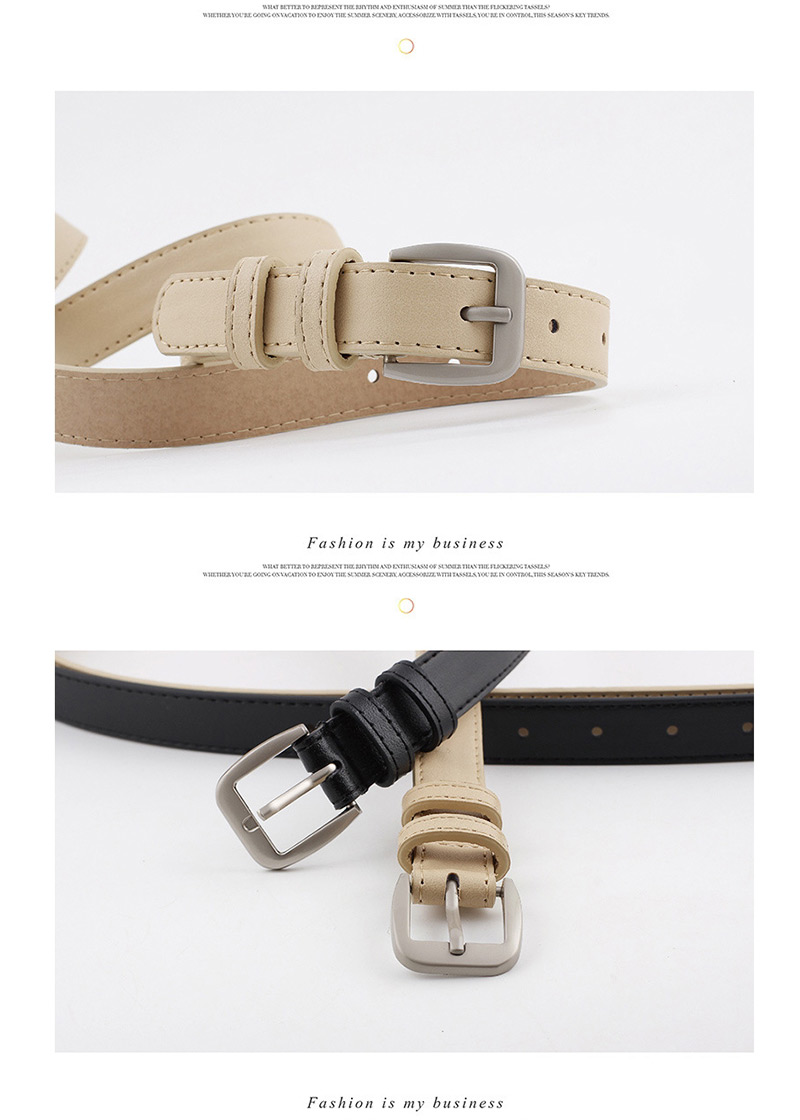 Fashion Red Alloy Buckle Thin Belt,Thin belts