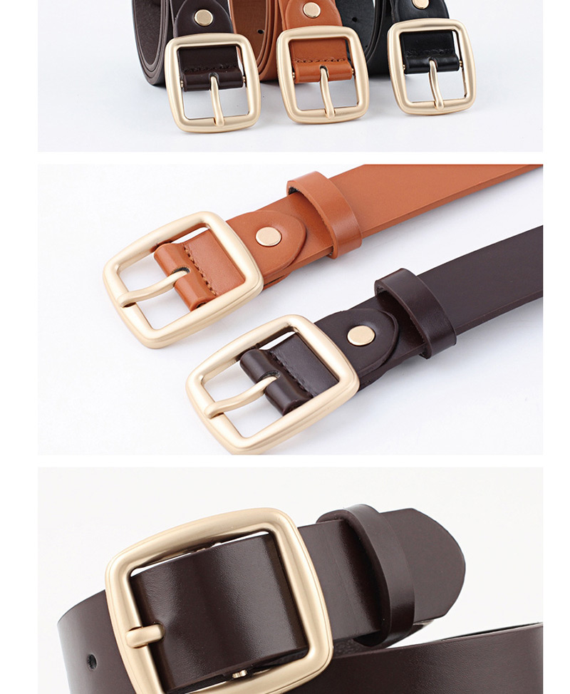 Fashion Camel Fine Section Buckle Japanese Word Buckle Belt,Thin belts