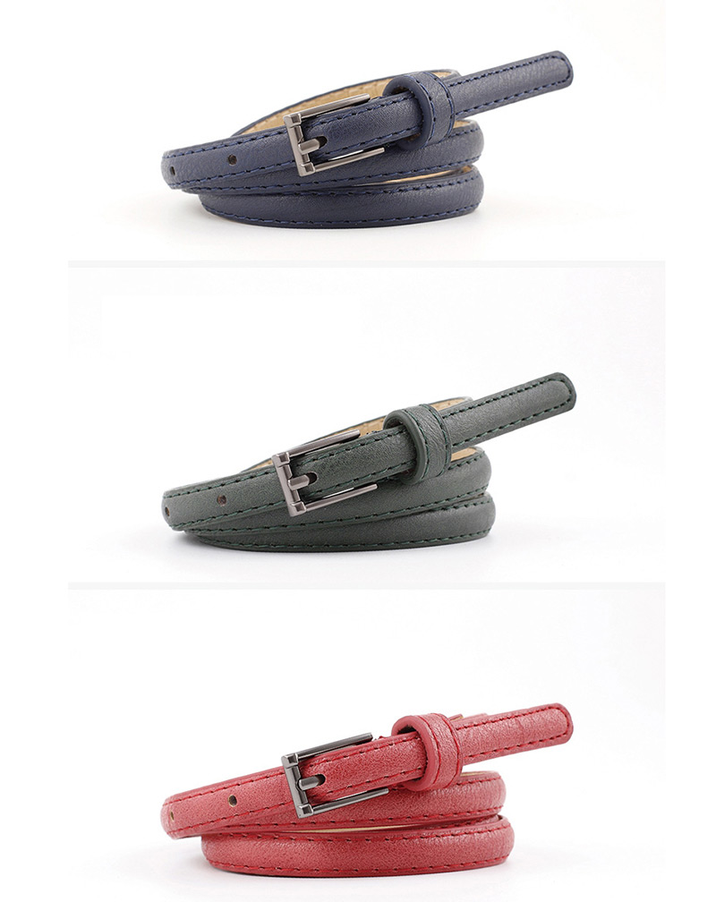 Fashion Red Pin Buckle Belt,Thin belts