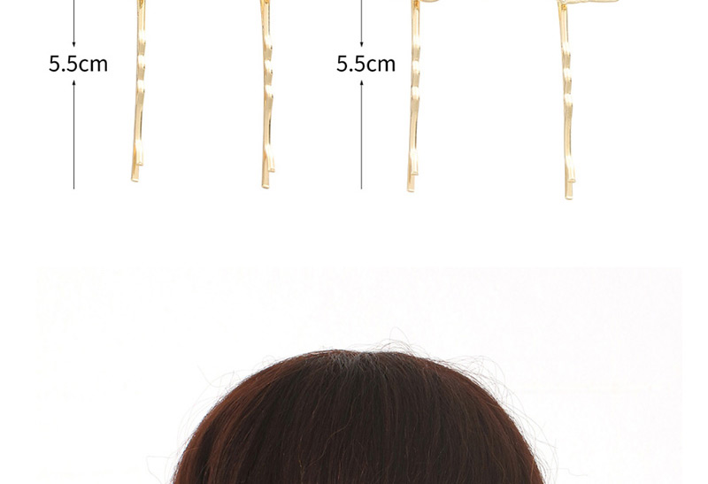 Fashion Gold Alloy Drop Oil Ice Cream Cake Hair Clip Set,Hairpins