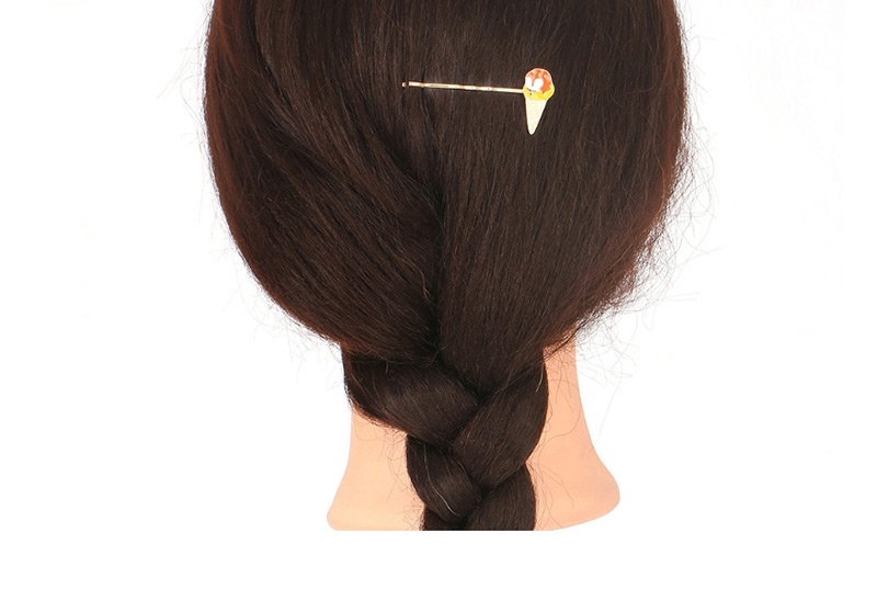 Fashion Gold Alloy Drop Oil Ice Cream Cake Hair Clip Set,Hairpins