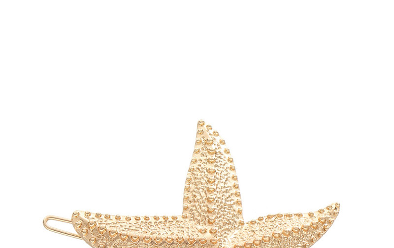 Fashion Silver Alloy Pentagram Star Face Starfish Hairpin,Hairpins
