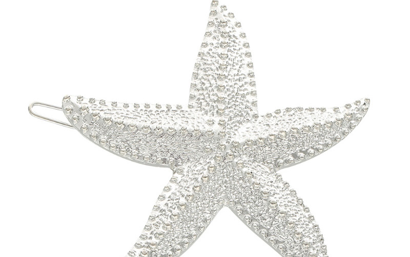 Fashion Gold Alloy Pentagram Star Face Starfish Hairpin,Hairpins