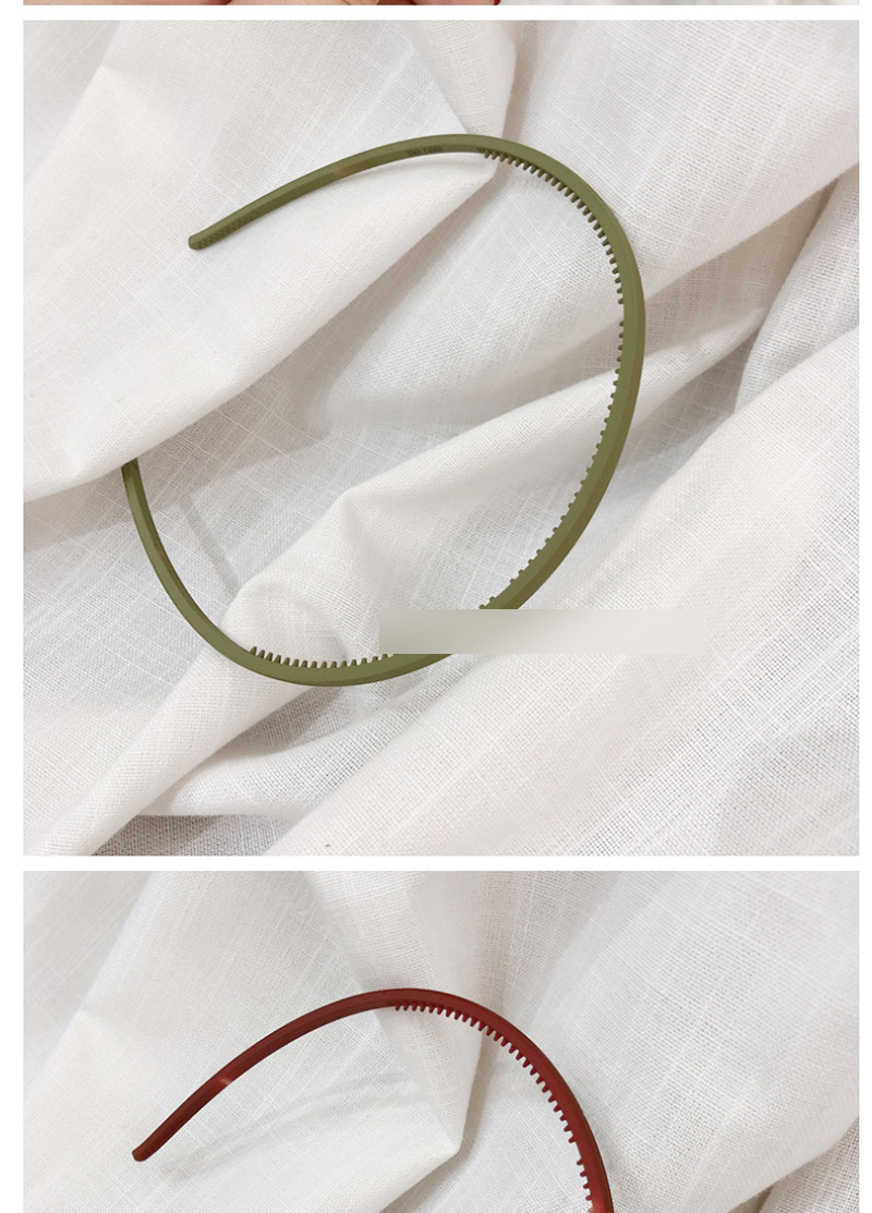 Fashion Superfine - Avocado Green Frosted Very Fine Toothed Headband,Head Band