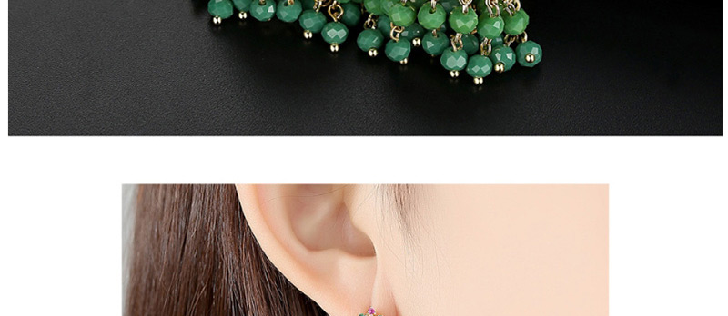 Fashion 18k Micro Inlay Zircon,Earrings