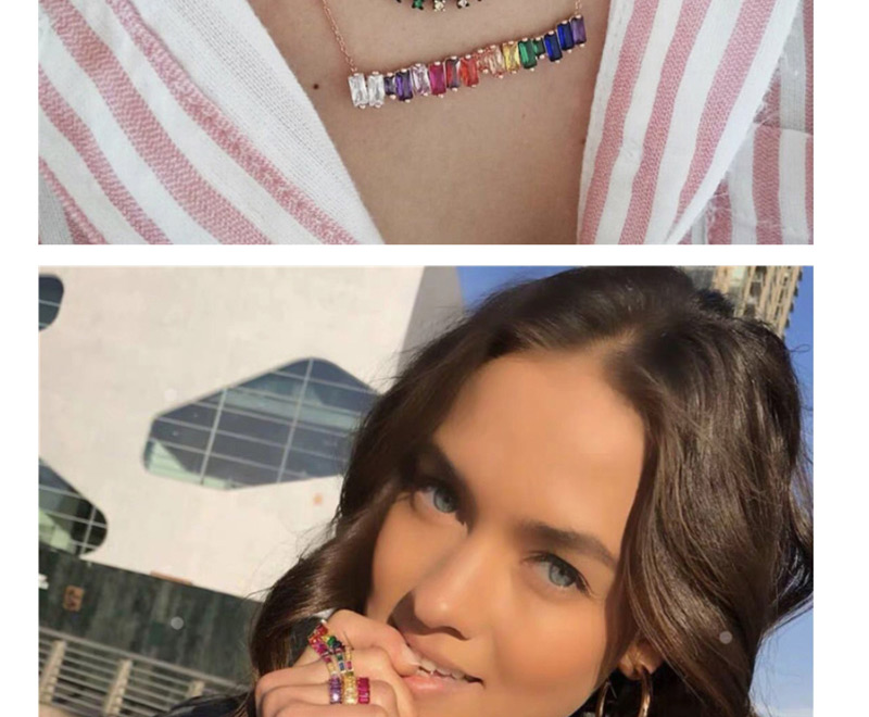 Fashion 6th Color Crystal Rainbow Diamond Ring,Fashion Rings