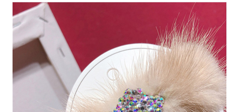 Fashion Apricot Geometric Starfish With Diamond Hair Clips (one),Hairpins