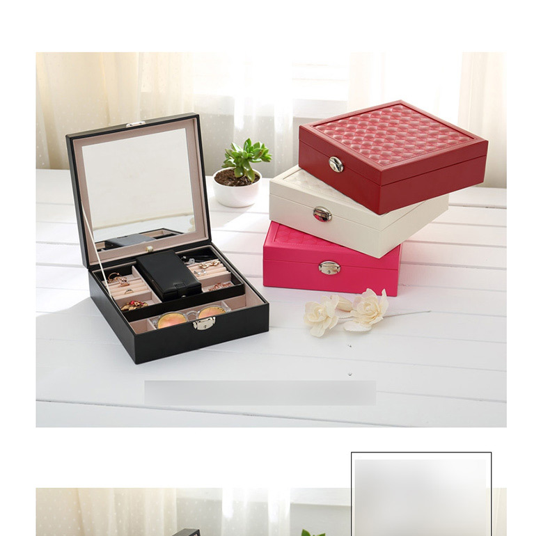 Fashion Jujube Red Multifunctional Wooden Jewellery Box,Jewelry Packaging & Displays