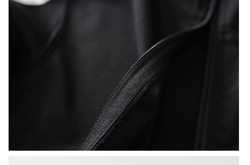 Fashion Black Patchwork Waistband Sweater,Coat-Jacket