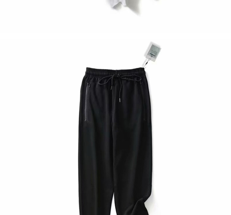 Fashion Black Solid Color Harem Pants Nine Pants,Pants