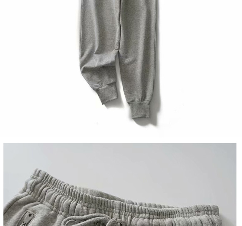 Fashion Gray Solid Color Harem Pants Nine Pants,Pants