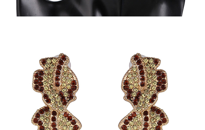 Fashion Brown Diamond Earrings,Drop Earrings