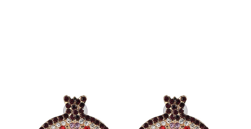 Fashion Black Geometric Diamond Stud Earrings,Stud Earrings
