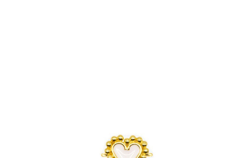 Fashion Golden White Love Opening Drip Ring,Fashion Rings